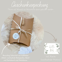 Baby Kapuzenhandtuch Hase Stone – 100% Bio - Baumwolle - bergkindl