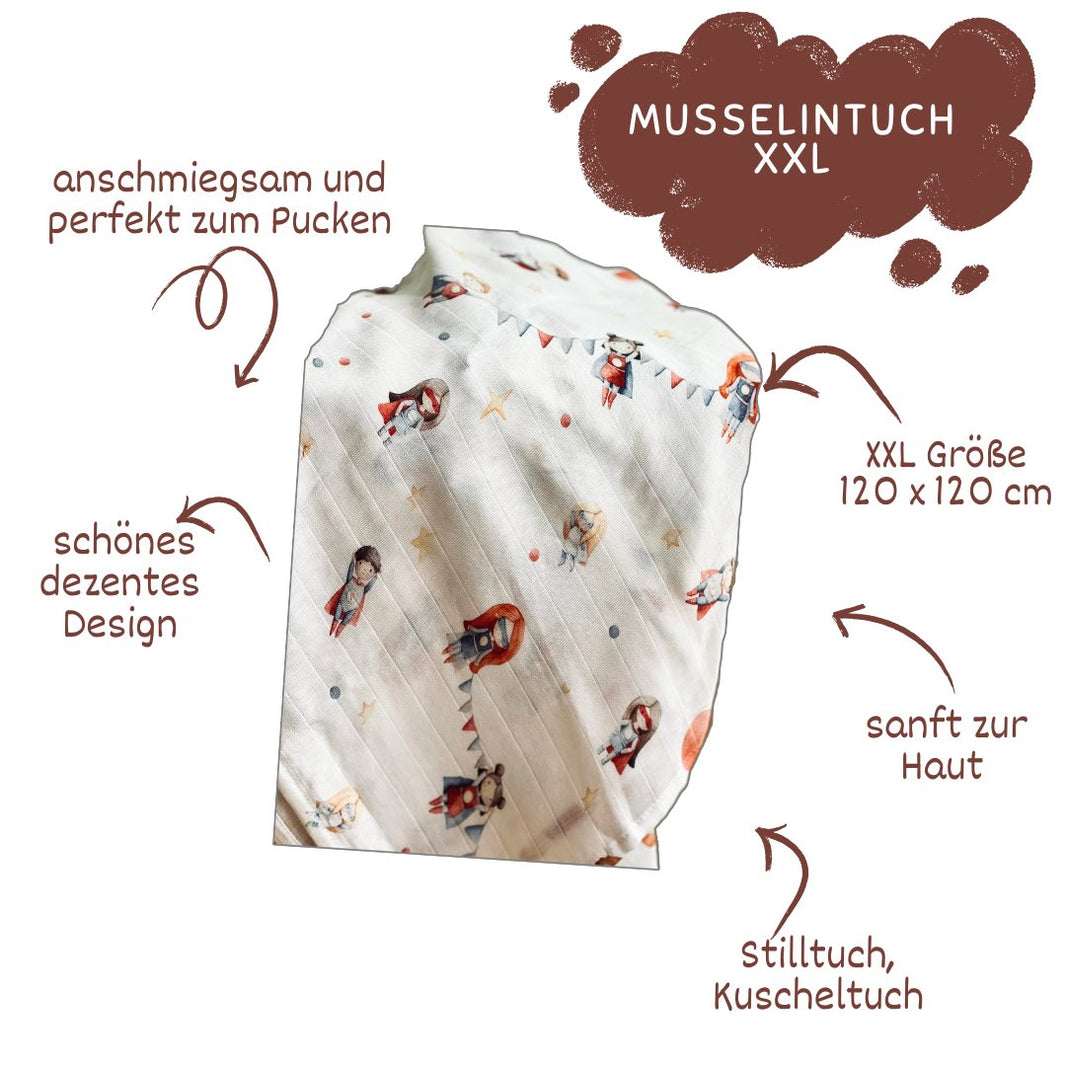 Heros Baby Musselintuch - Kuschelweich und Vielseitig - bergkindl