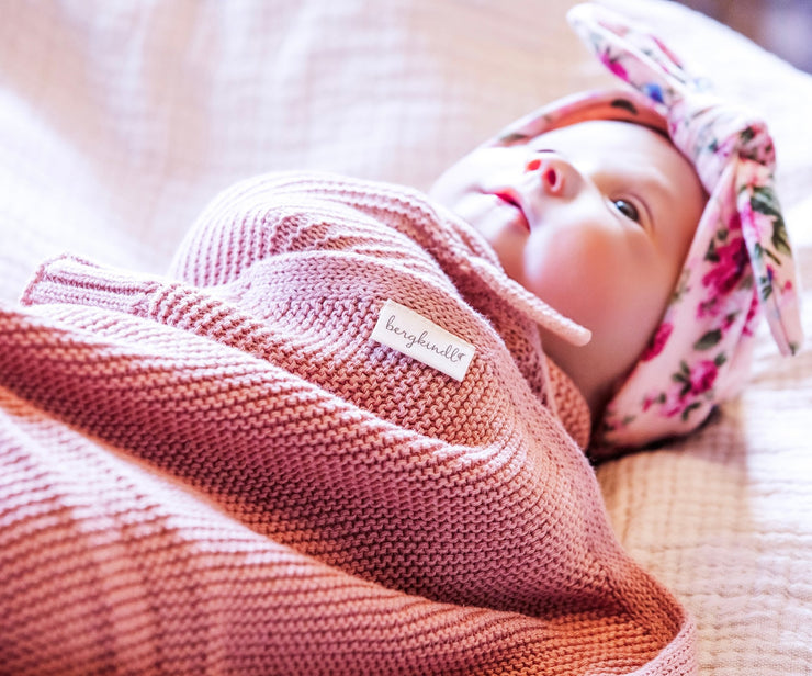 Rosé Babydecke - Kuschelweich - bergkindl